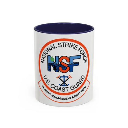 USCG NSF Incident Management Assist Team (U.S. Coast Guard) Accent Coffee Mug 11oz Navy - Go Mug Yourself