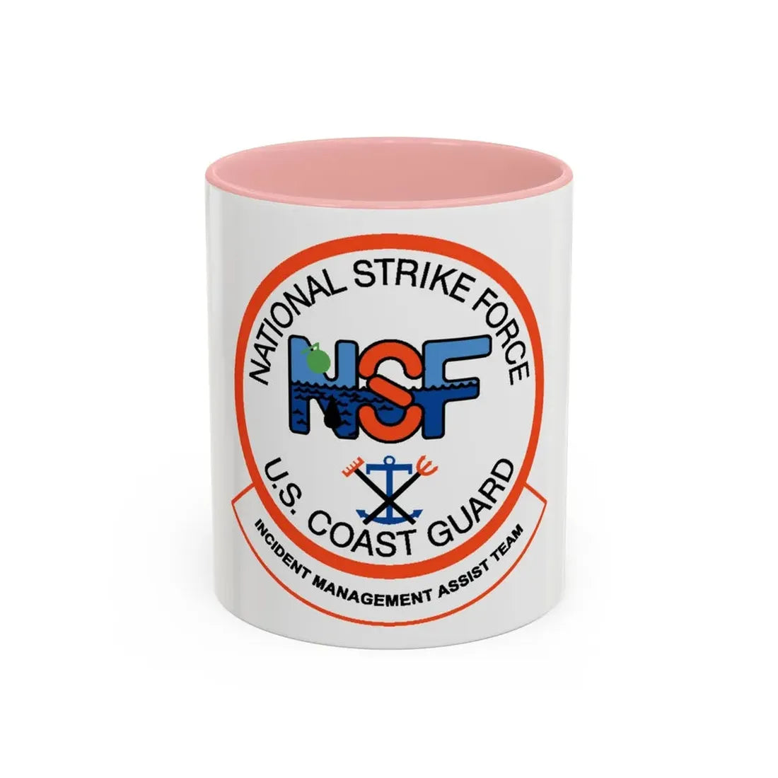 USCG NSF Incident Management Assist Team (U.S. Coast Guard) Accent Coffee Mug 11oz Pink - Go Mug Yourself