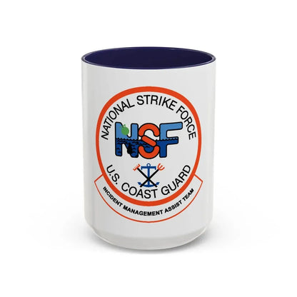 USCG NSF Incident Management Assist Team (U.S. Coast Guard) Accent Coffee Mug 15oz Navy - Go Mug Yourself