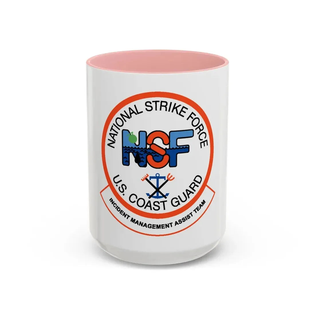 USCG NSF Incident Management Assist Team (U.S. Coast Guard) Accent Coffee Mug 15oz Pink - Go Mug Yourself