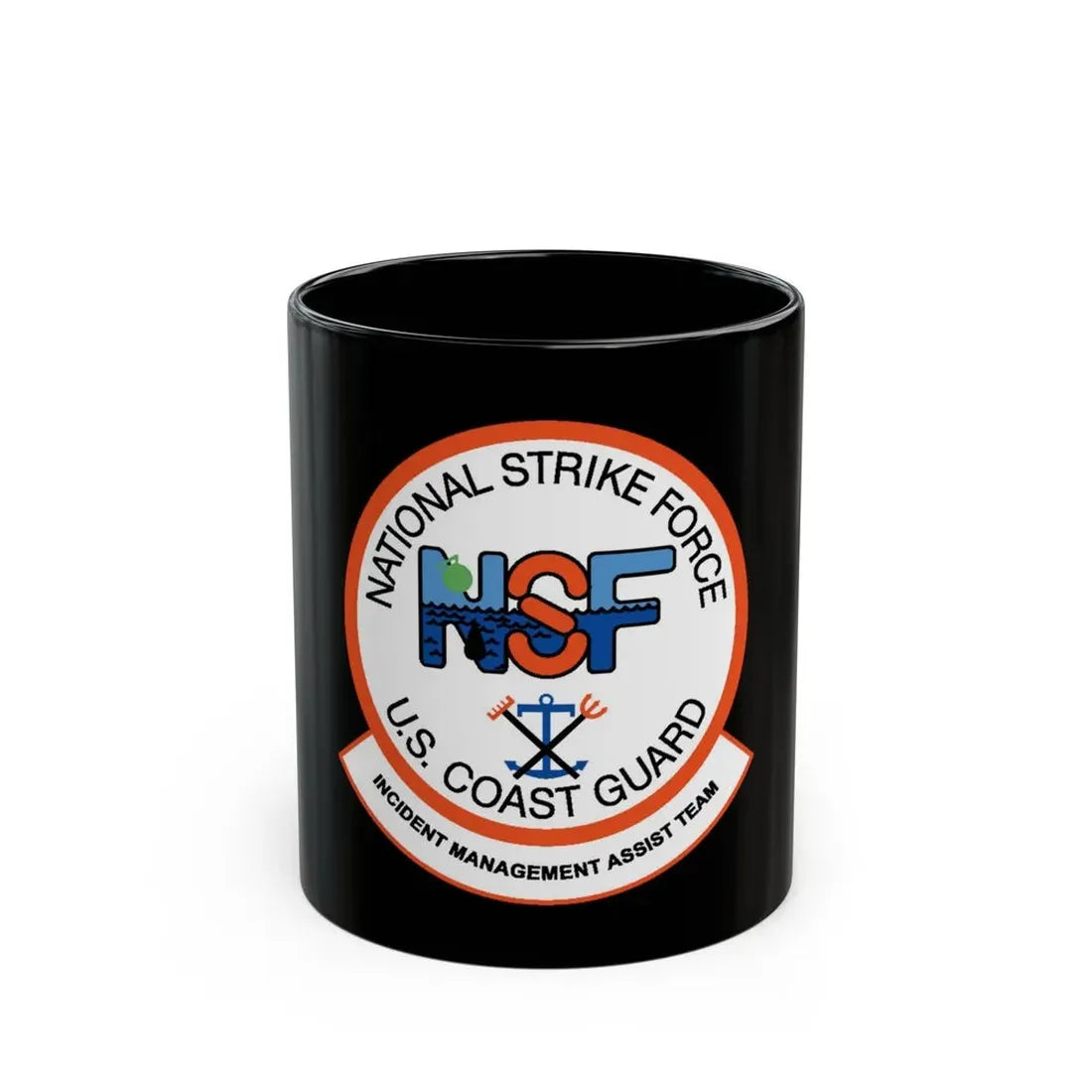USCG NSF Incident Management Assist Team (U.S. Coast Guard) Black Coffee Mug - Go Mug Yourself