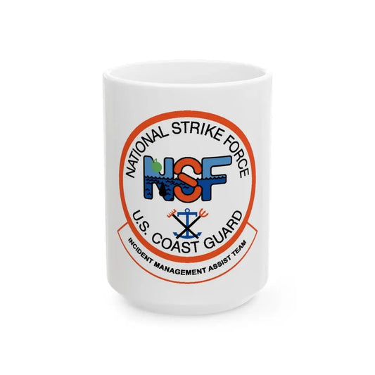 USCG NSF Incident Management Assist Team (U.S. Coast Guard) White Coffee Mug 15oz - Go Mug Yourself