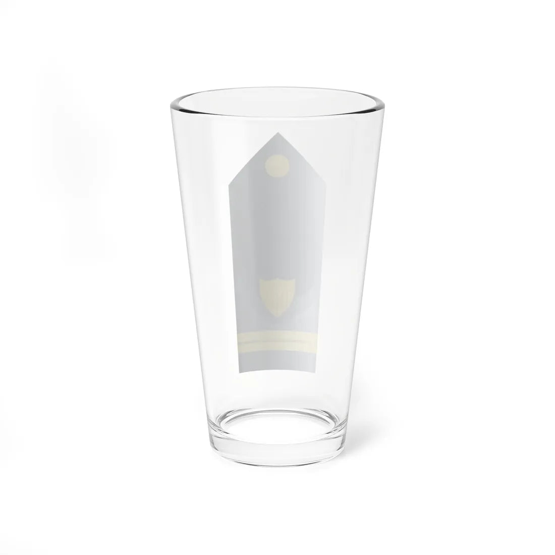 USCG O 1 vertical shoulderboard (United States) (Military Rank) Pint Glass 16oz - Go Mug Yourself