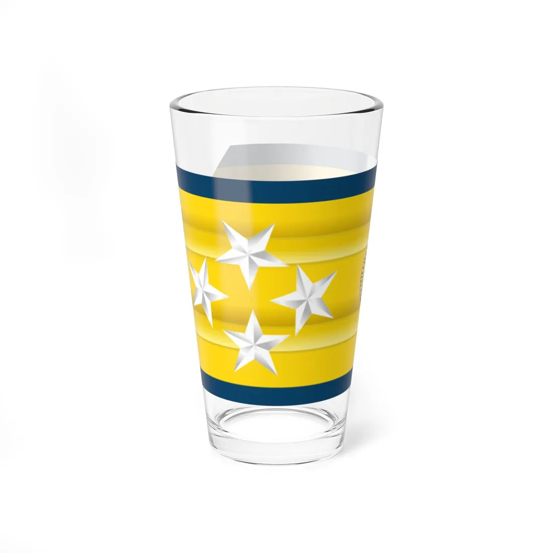 USCG O 10 shoulderboard (United States) (Military Rank) Pint Glass 16oz - Go Mug Yourself