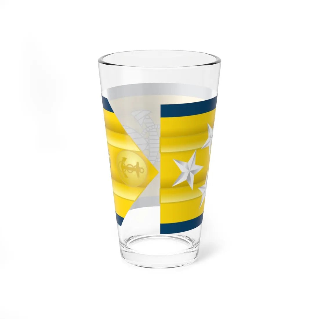 USCG O 10 shoulderboard (United States) (Military Rank) Pint Glass 16oz - Go Mug Yourself