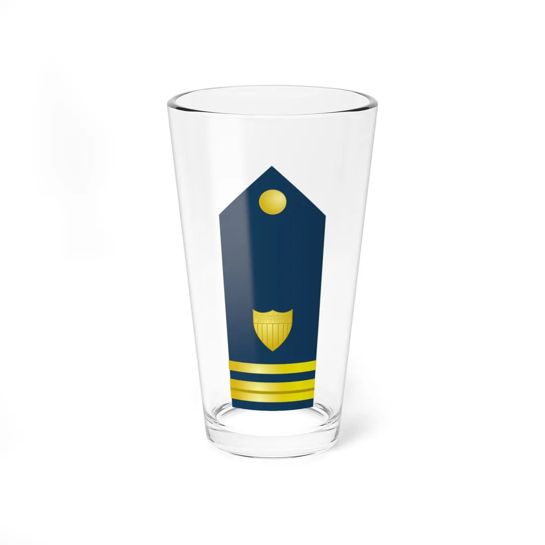 USCG O 2 vertical shoulderboard (United States) (Military Rank) Pint Glass 16oz 16oz - Go Mug Yourself