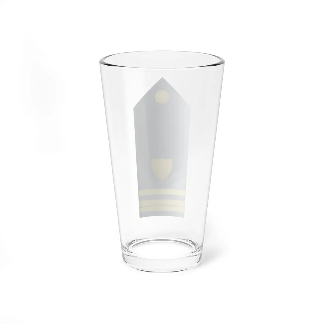 USCG O 2 vertical shoulderboard (United States) (Military Rank) Pint Glass 16oz - Go Mug Yourself