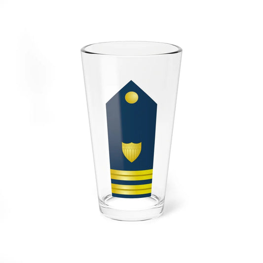 USCG O 3 vertical shoulderboard (United States) (Military Rank) Pint Glass 16oz 16oz - Go Mug Yourself