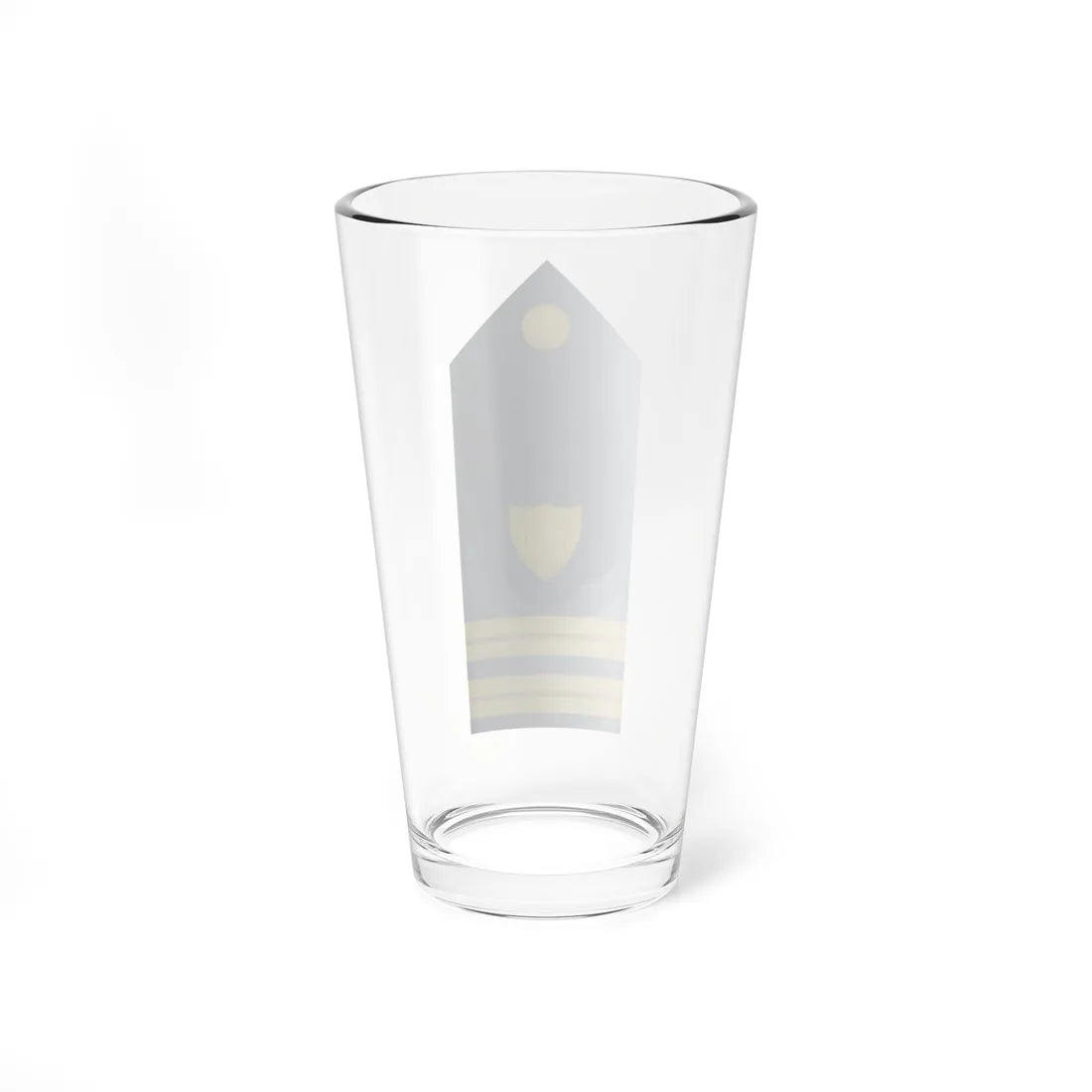 USCG O 3 vertical shoulderboard (United States) (Military Rank) Pint Glass 16oz - Go Mug Yourself