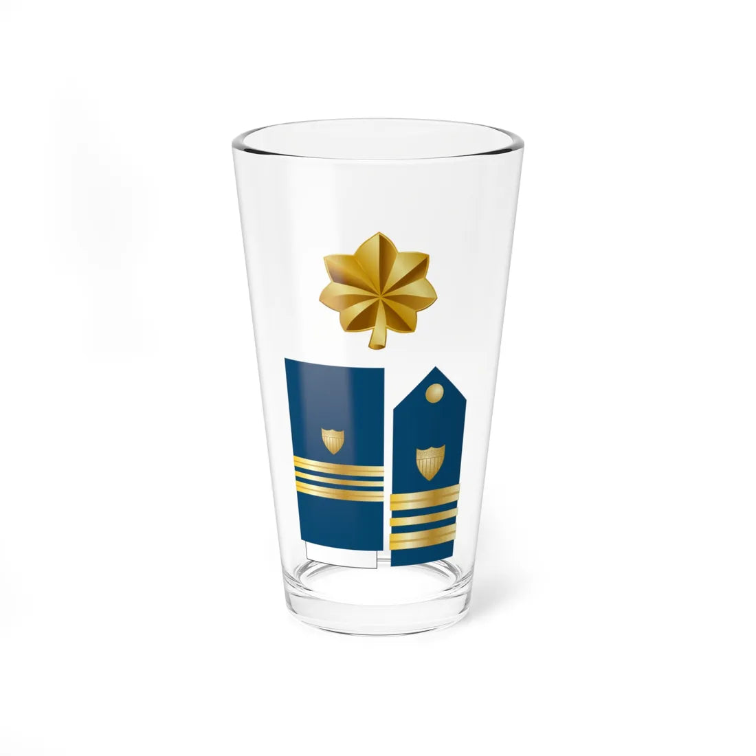 USCG O 4 insignia (United States) (Military Rank) Pint Glass 16oz 16oz - Go Mug Yourself