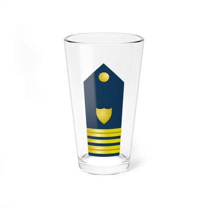 USCG O 4 vertical shoulderboard (United States) (Military Rank) Pint Glass 16oz 16oz - Go Mug Yourself
