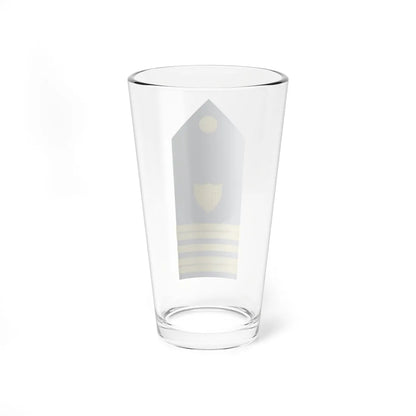 USCG O 4 vertical shoulderboard (United States) (Military Rank) Pint Glass 16oz - Go Mug Yourself