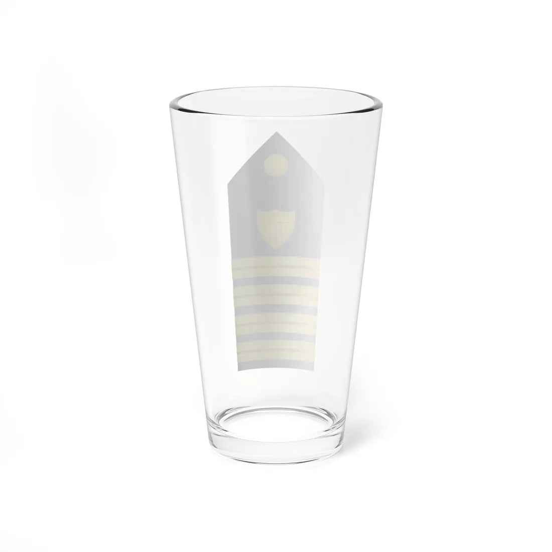 USCG O 6 vertical shoulderboard (United States) (Military Rank) Pint Glass 16oz - Go Mug Yourself