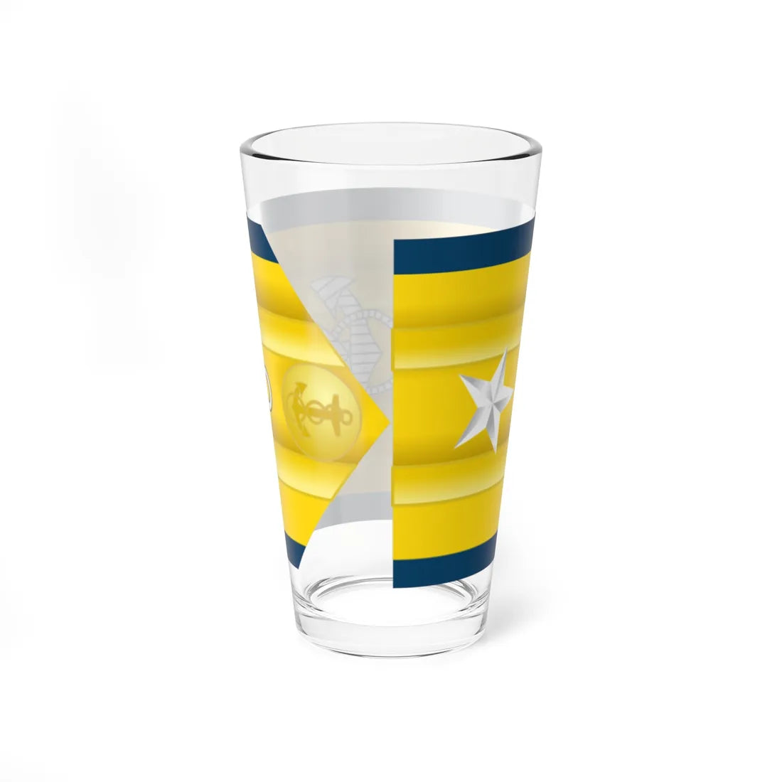 USCG O 7 shoulderboard (United States) (Military Rank) Pint Glass 16oz - Go Mug Yourself