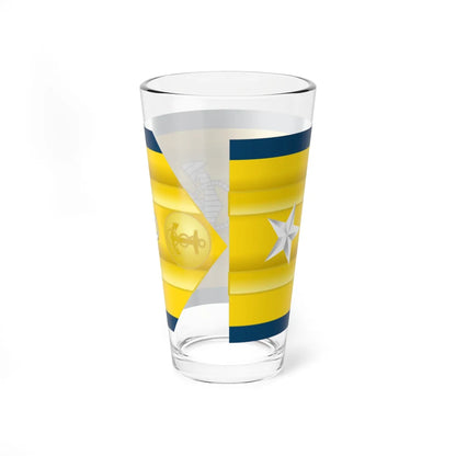 USCG O 7 shoulderboard (United States) (Military Rank) Pint Glass 16oz - Go Mug Yourself