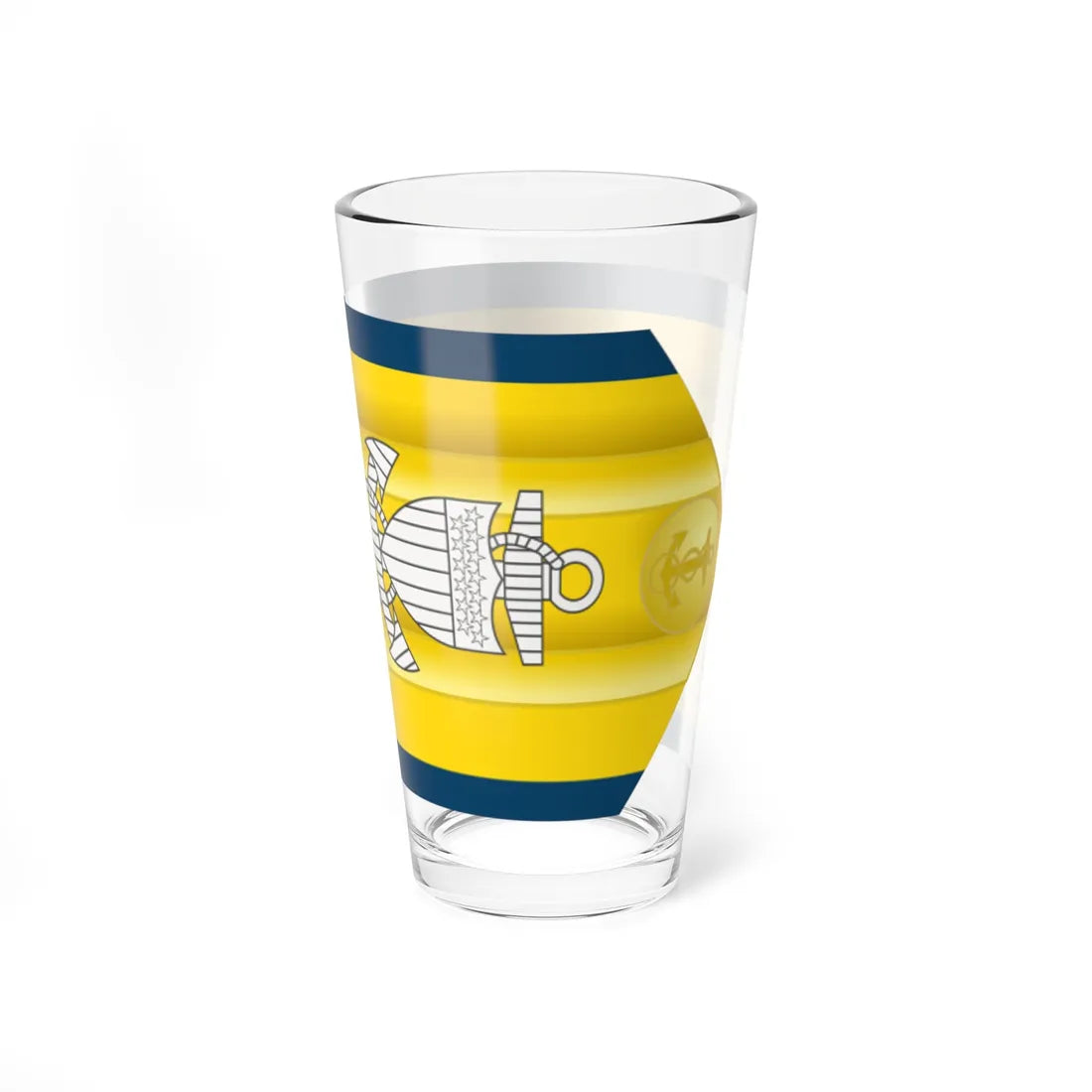 USCG O 7 shoulderboard (United States) (Military Rank) Pint Glass 16oz - Go Mug Yourself