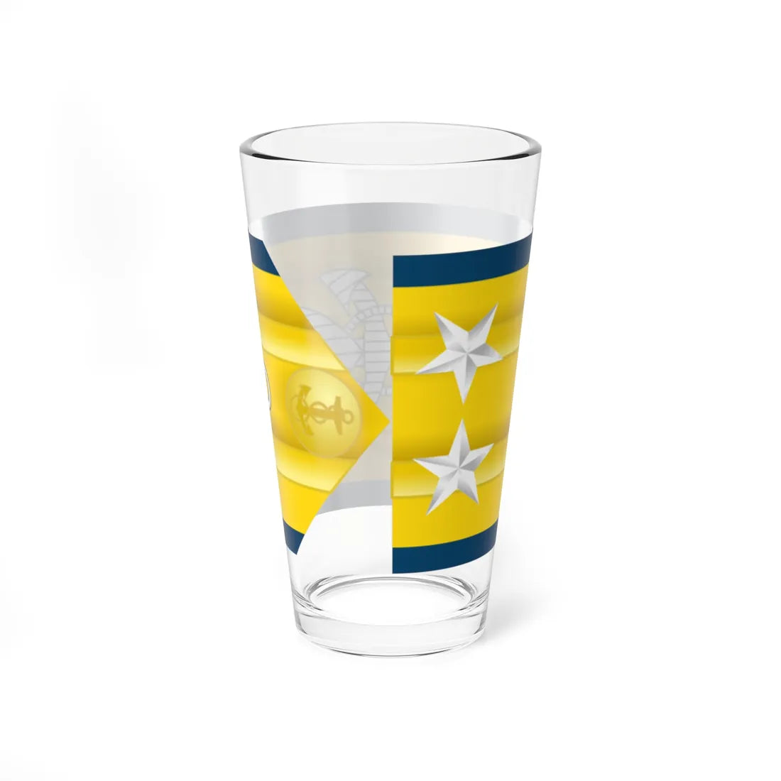 USCG O 9 shoulderboard (United States) (Military Rank) Pint Glass 16oz - Go Mug Yourself