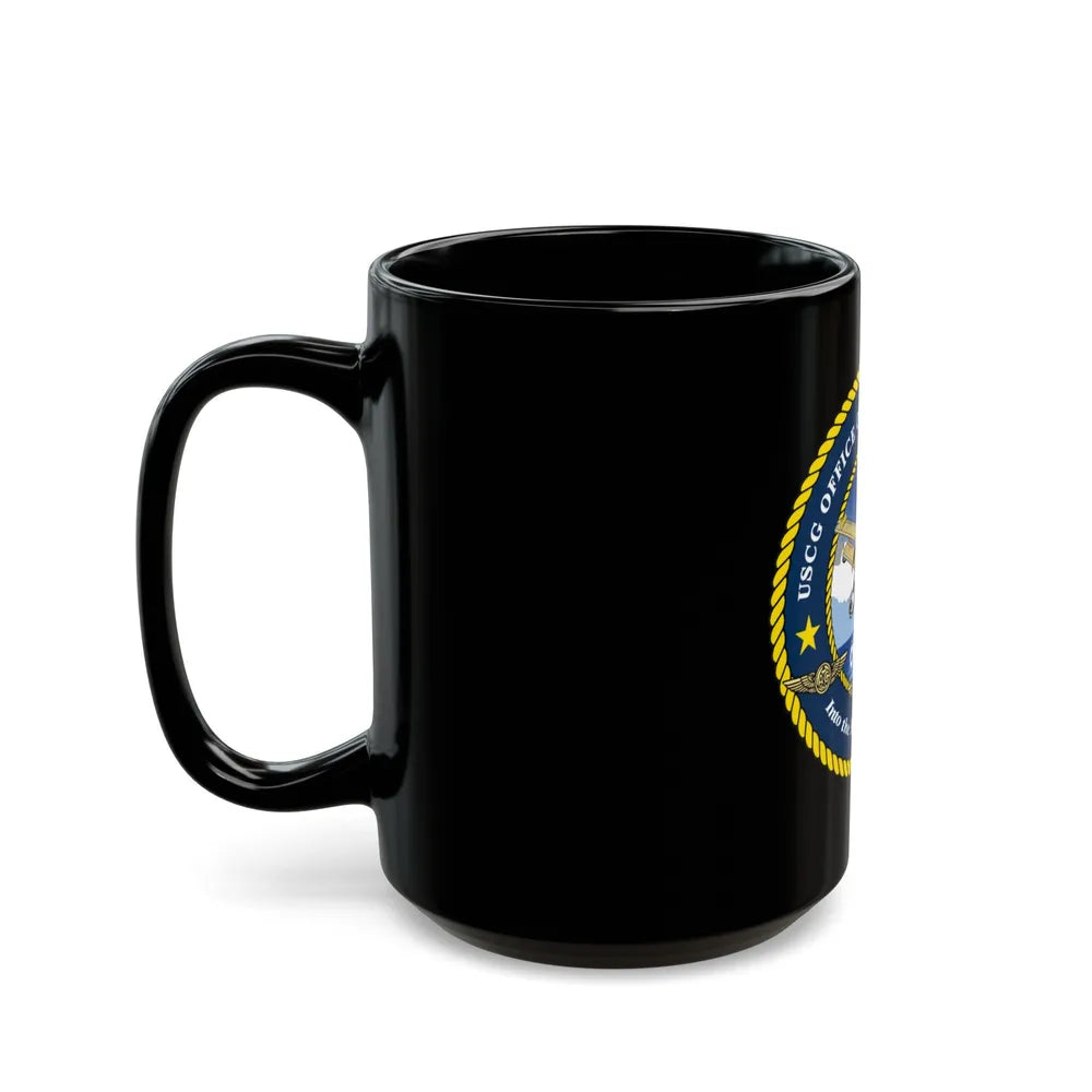 USCG OFFICE OF AVIATION FORCES CG 711 (U.S. Coast Guard) Black Coffee Mug-Go Mug Yourself