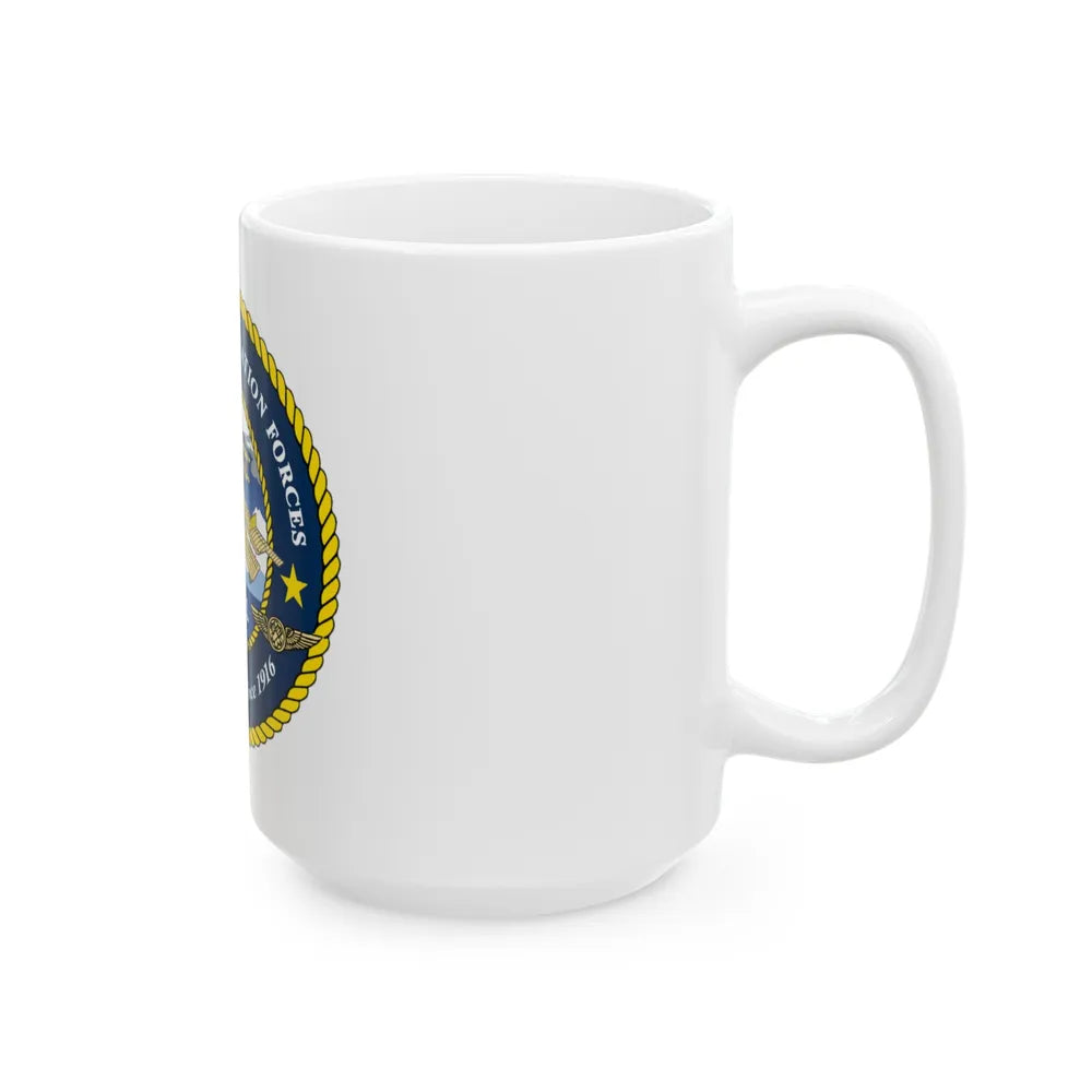 USCG OFFICE OF AVIATION FORCES CG 711 (U.S. Coast Guard) White Coffee Mug-Go Mug Yourself