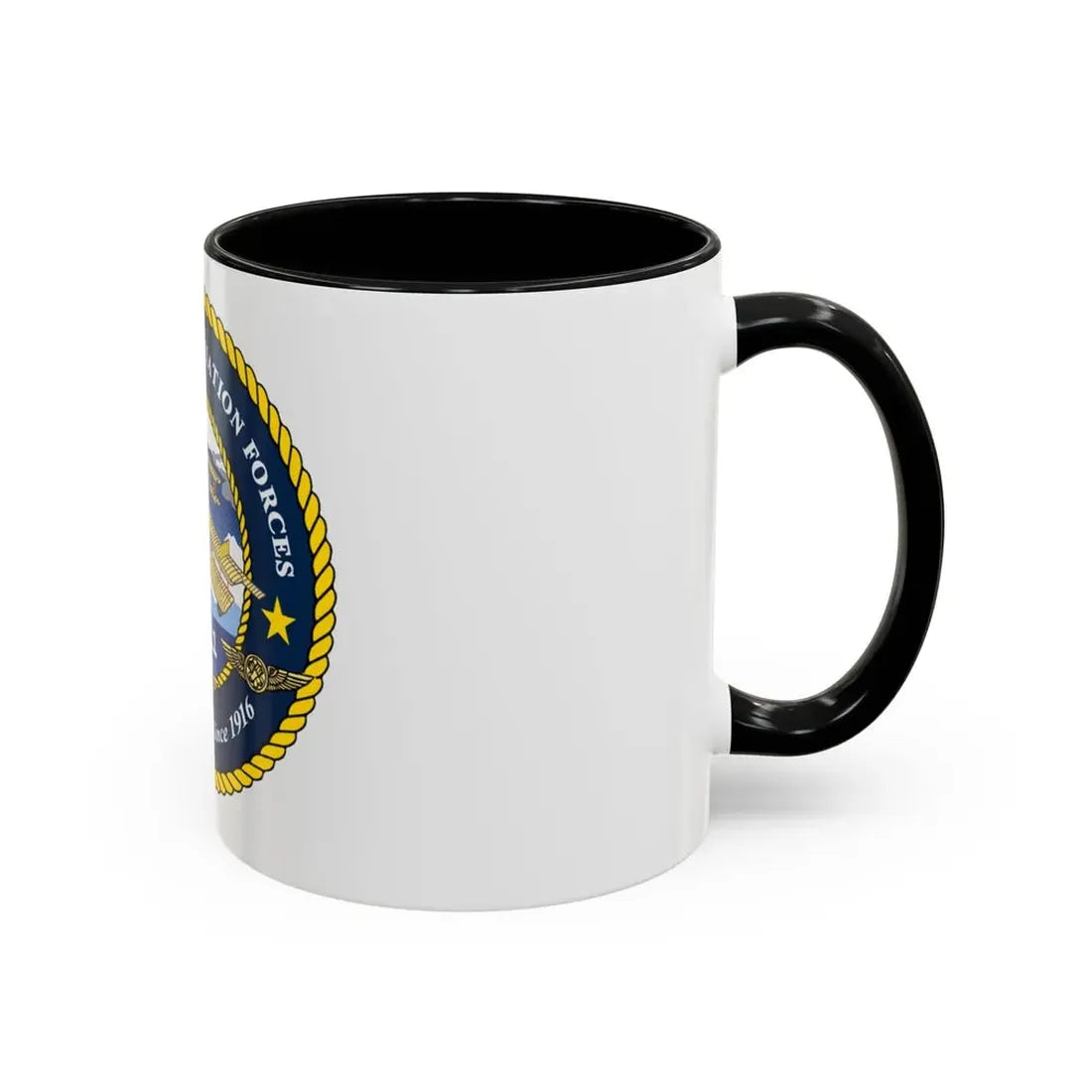 USCG OFFICE OF AVIATION FORCES CG 711 (U.S. Coast Guard) Accent Coffee Mug - Go Mug Yourself