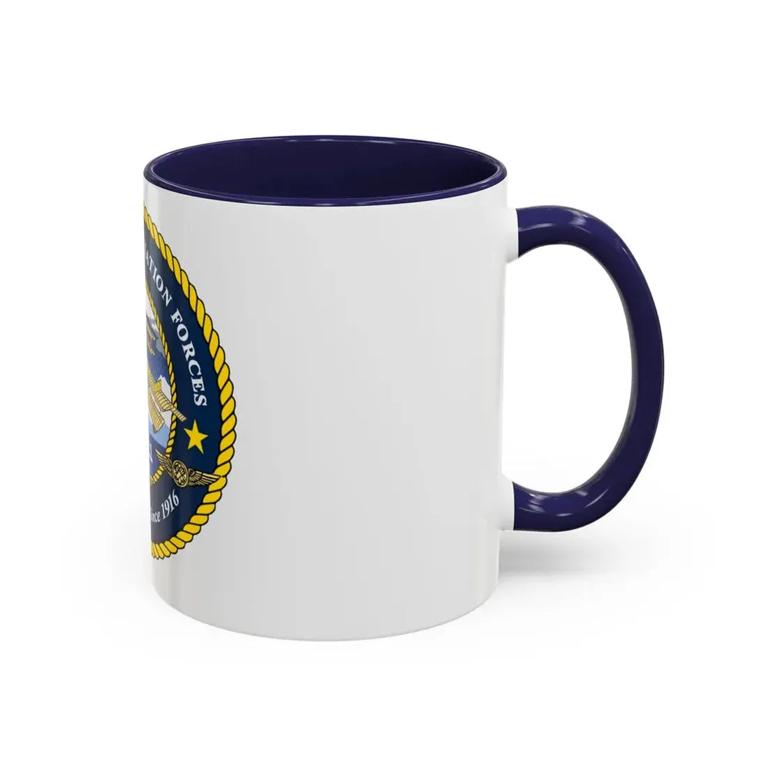 USCG OFFICE OF AVIATION FORCES CG 711 (U.S. Coast Guard) Accent Coffee Mug - Go Mug Yourself