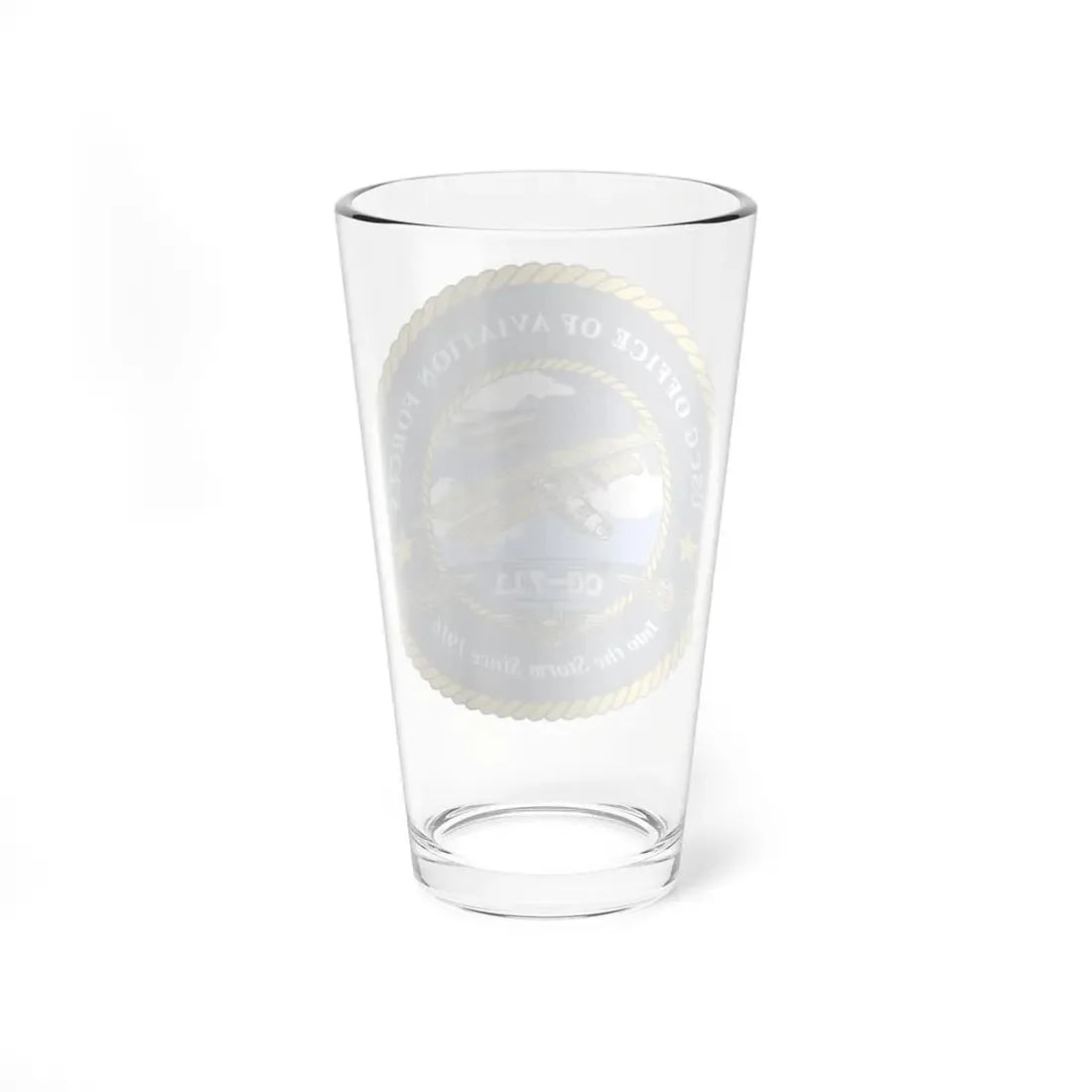 USCG OFFICE OF AVIATION FORCES CG 711 (U.S. Coast Guard) Pint Glass 16oz - Go Mug Yourself