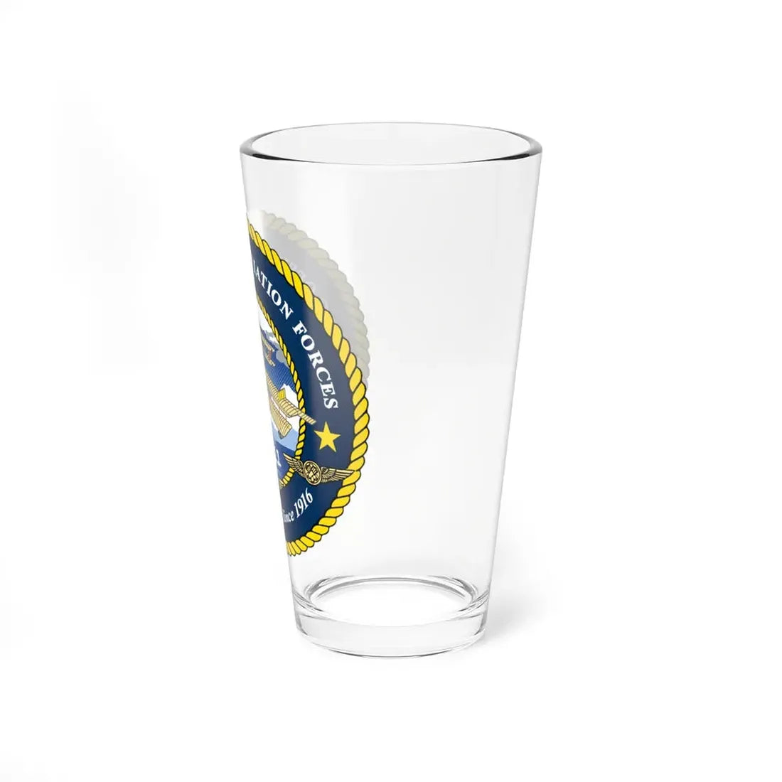 USCG OFFICE OF AVIATION FORCES CG 711 (U.S. Coast Guard) Pint Glass 16oz - Go Mug Yourself