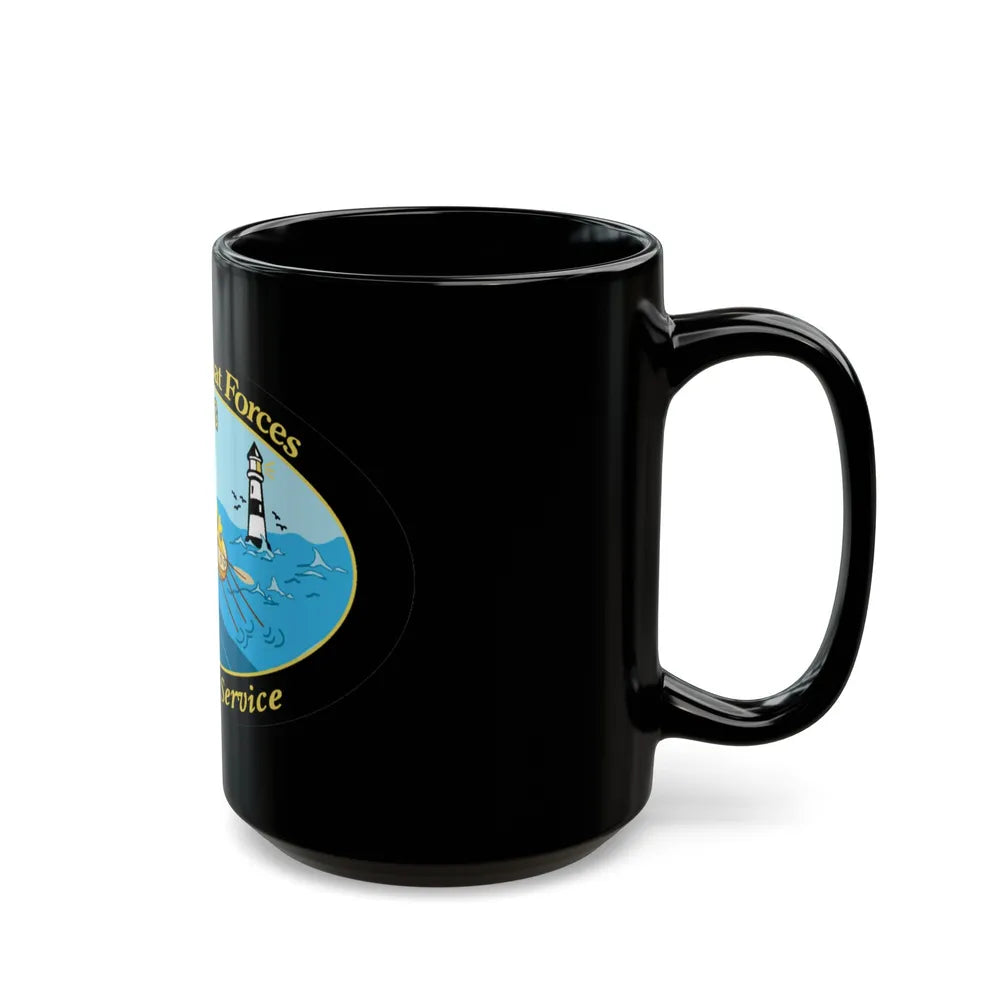 USCG Office of Boat Forces (U.S. Coast Guard) Black Coffee Mug-Go Mug Yourself