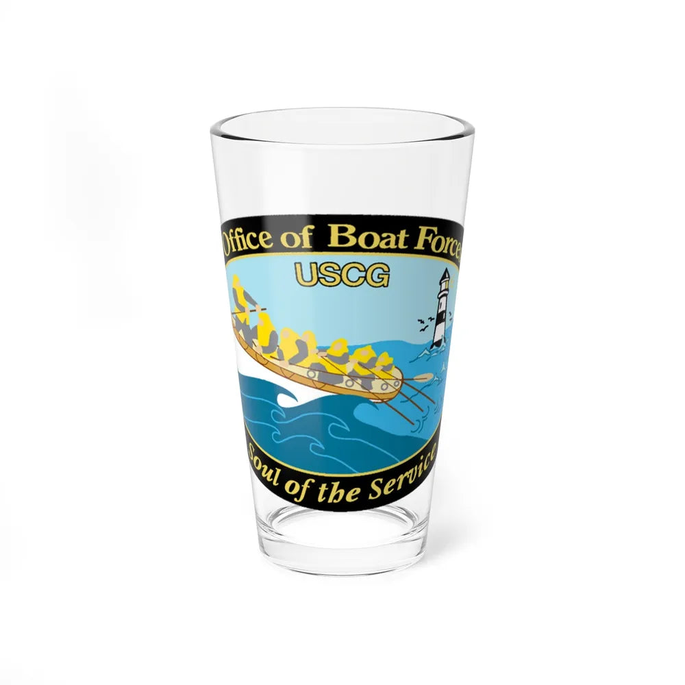 USCG Office of Boat Forces (U.S. Coast Guard) Pint Glass 16oz-16oz-Go Mug Yourself