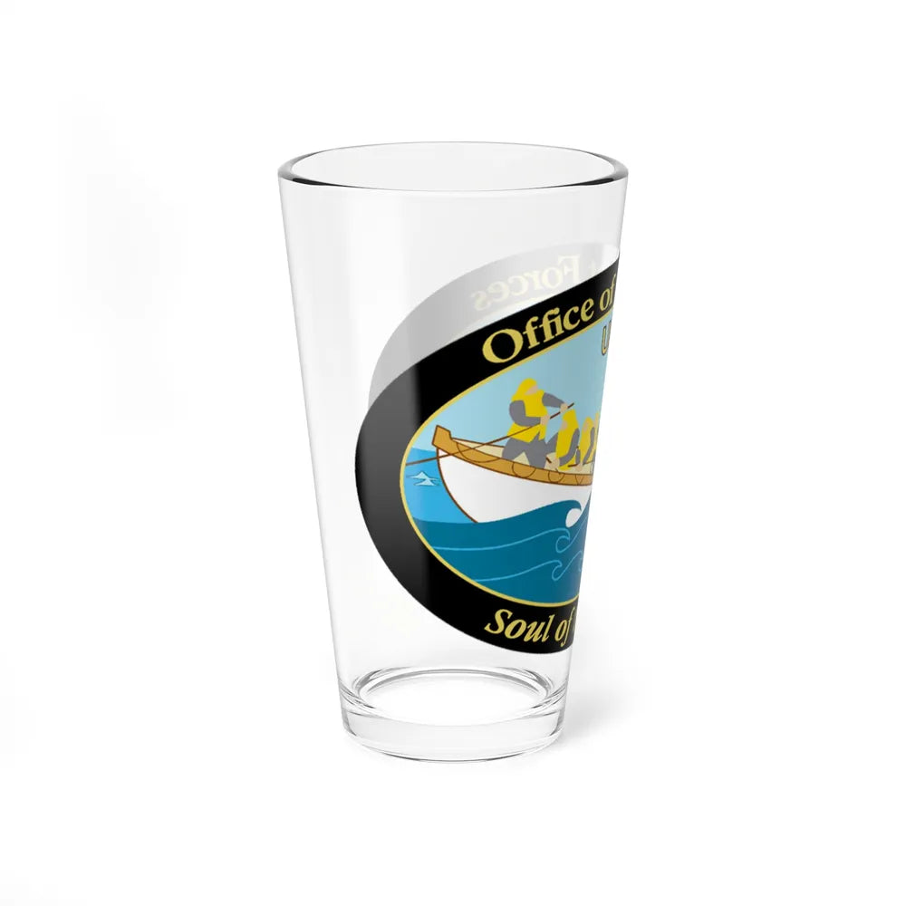 USCG Office of Boat Forces (U.S. Coast Guard) Pint Glass 16oz-Go Mug Yourself