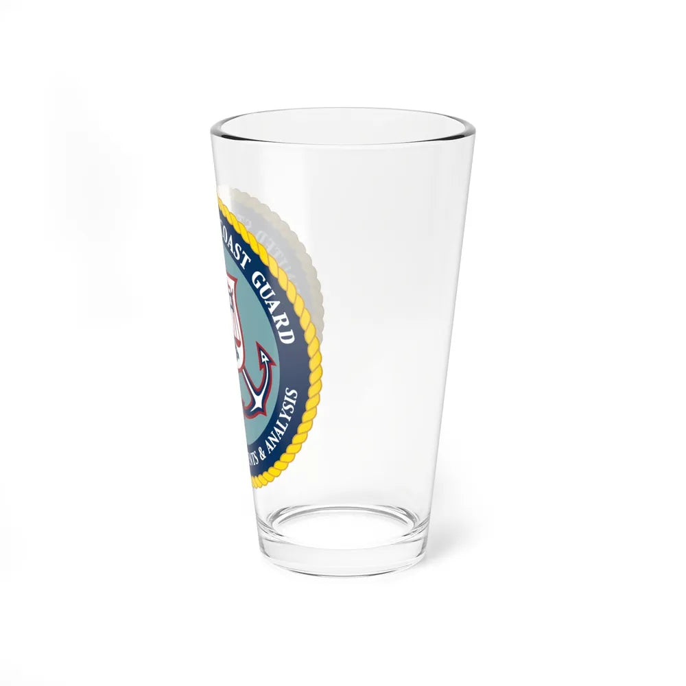 USCG Office of Requirements & Analysis (U.S. Coast Guard) Pint Glass 16oz-Go Mug Yourself