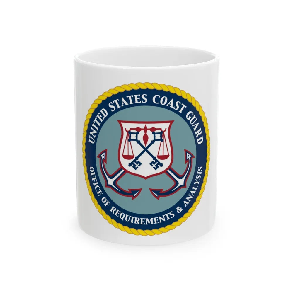 USCG Office of Requirements & Analysis (U.S. Coast Guard) White Coffee Mug-11oz-Go Mug Yourself