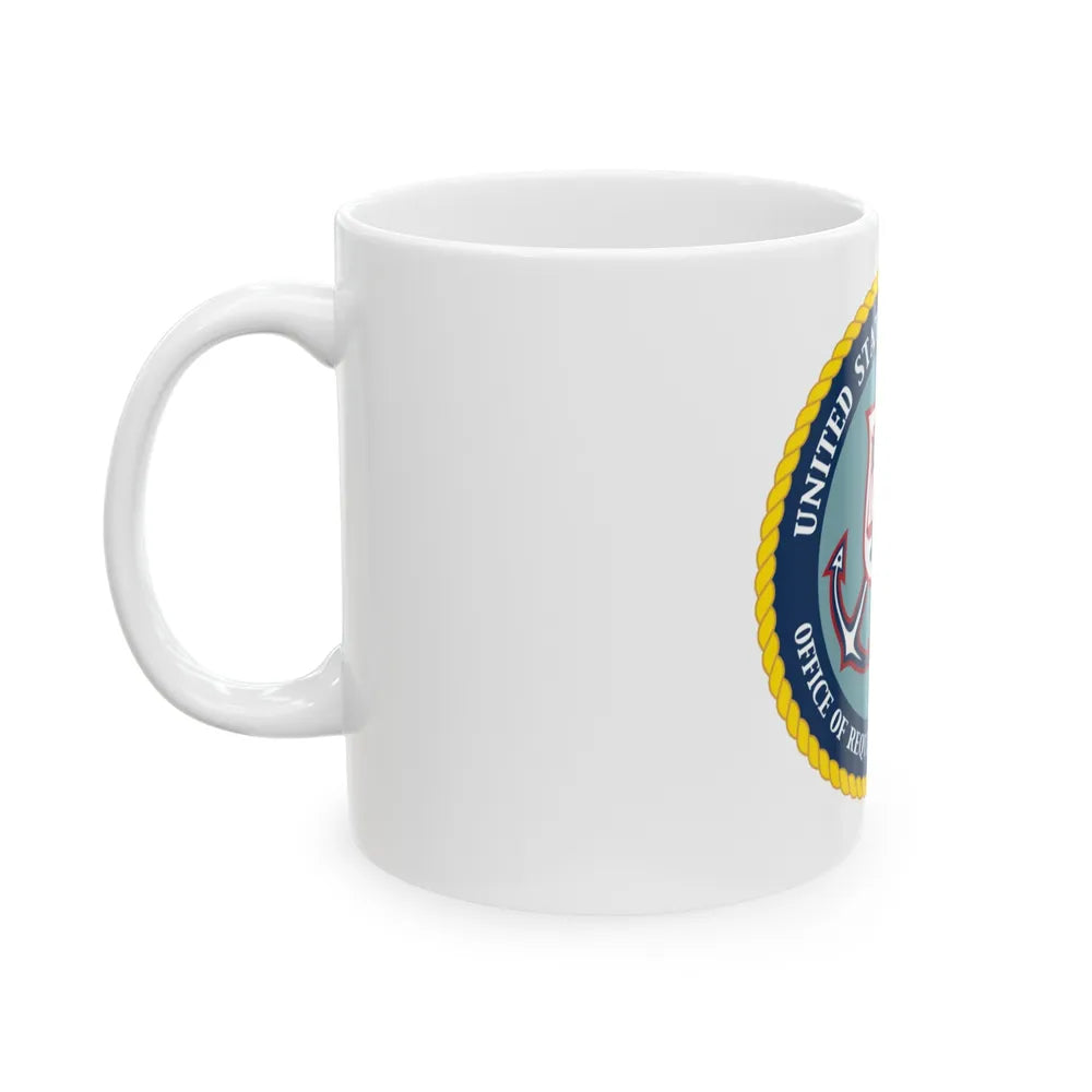 USCG Office of Requirements & Analysis (U.S. Coast Guard) White Coffee Mug-Go Mug Yourself