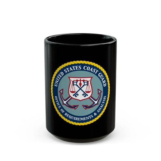 USCG Office of Requirements & Analysis (U.S. Coast Guard) Black Coffee Mug 15oz - Go Mug Yourself