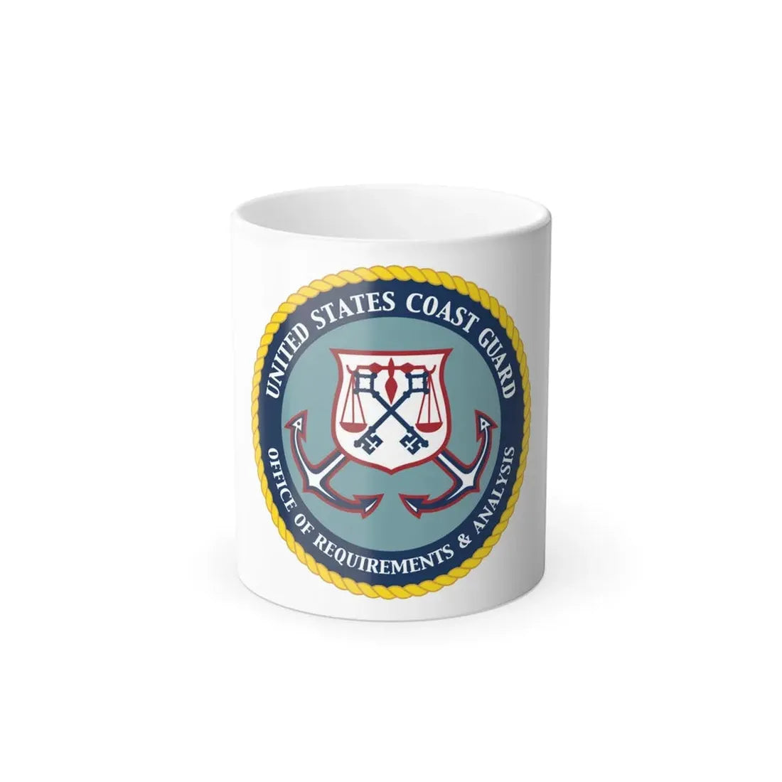 USCG Office of Requirements & Analysis (U.S. Coast Guard) Color Changing Coffee Mug 11oz - Go Mug Yourself