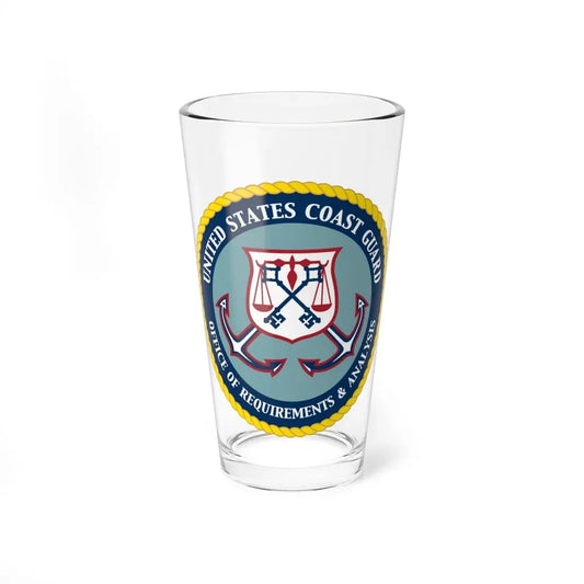 USCG Office of Requirements & Analysis (U.S. Coast Guard) Pint Glass 16oz 16oz - Go Mug Yourself