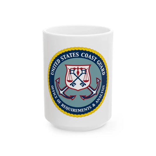 USCG Office of Requirements & Analysis (U.S. Coast Guard) White Coffee Mug 15oz - Go Mug Yourself