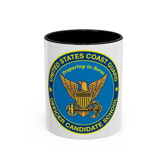USCG Officer Candidate School (U.S. Coast Guard) Accent Coffee Mug 11oz Black - Go Mug Yourself