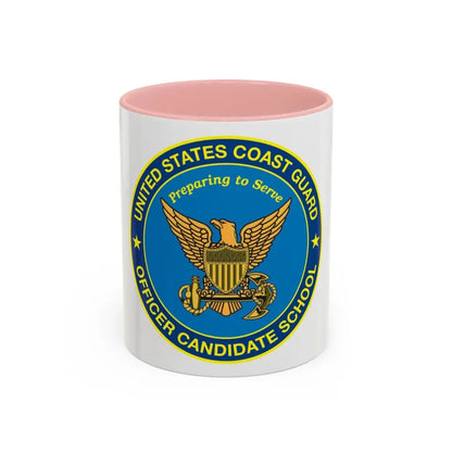 USCG Officer Candidate School (U.S. Coast Guard) Accent Coffee Mug 11oz Pink - Go Mug Yourself