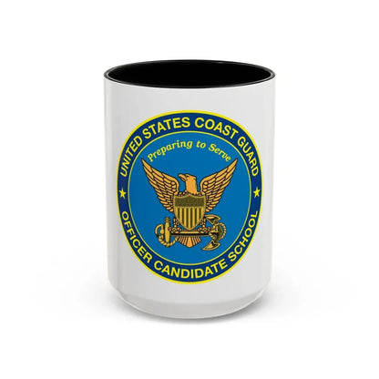 USCG Officer Candidate School (U.S. Coast Guard) Accent Coffee Mug 15oz Black - Go Mug Yourself