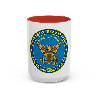 USCG Officer Candidate School (U.S. Coast Guard) Accent Coffee Mug 15oz Red - Go Mug Yourself