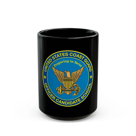 USCG Officer Candidate School (U.S. Coast Guard) Black Coffee Mug 15oz - Go Mug Yourself