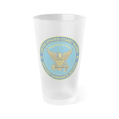 USCG Officer Candidate School (U.S. Coast Guard) Frosted Pint Glass 16oz Default Title - Go Mug Yourself