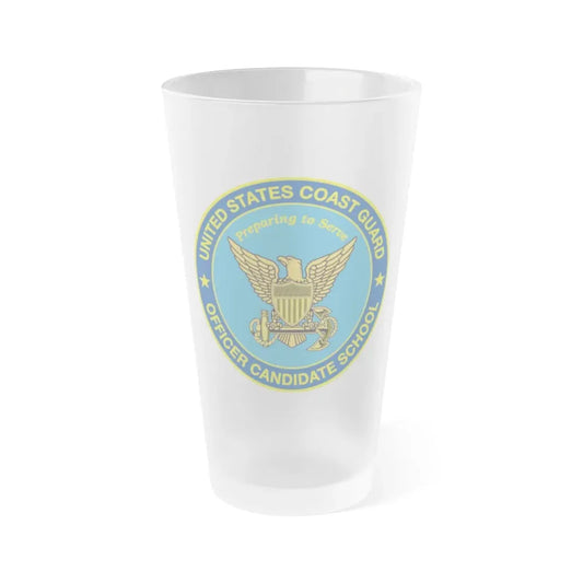 USCG Officer Candidate School (U.S. Coast Guard) Frosted Pint Glass 16oz Default Title - Go Mug Yourself