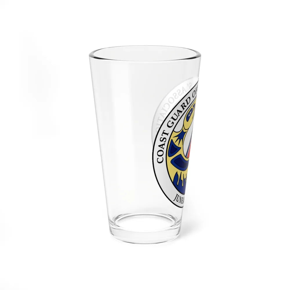 USCG Officers (U.S. Coast Guard) Pint Glass 16oz-Go Mug Yourself