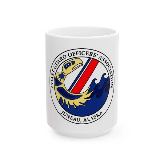 USCG Officers (U.S. Coast Guard) White Coffee Mug-15oz-Go Mug Yourself