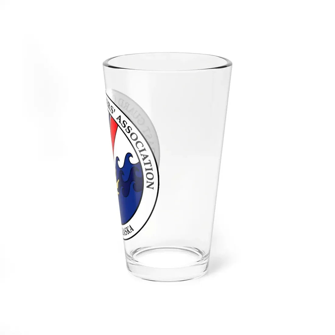 USCG Officers (U.S. Coast Guard) Pint Glass 16oz - Go Mug Yourself