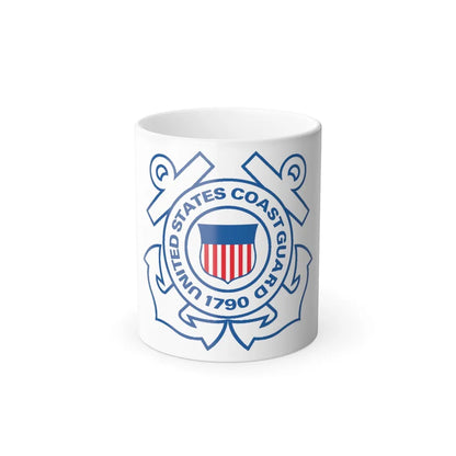 USCG Official Emblem (U.S. Coast Guard) Color Changing Mug 11oz-11oz-Go Mug Yourself