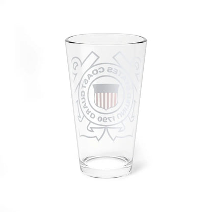 USCG Official Emblem (U.S. Coast Guard) Pint Glass 16oz-Go Mug Yourself