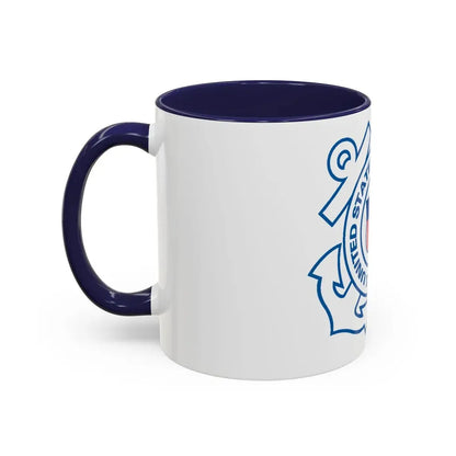 USCG Official Emblem (U.S. Coast Guard) Accent Coffee Mug - Go Mug Yourself